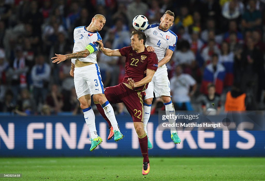 Russia v Slovakia - Group B: UEFA Euro 2016