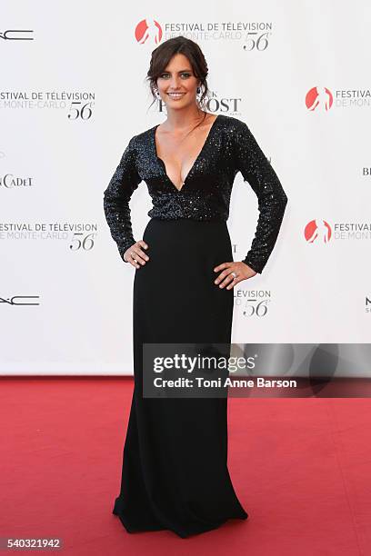 Laetitia Milot arrives at the "La Vengeance aux Yeux Clairs" Screening as part of the 56th Monte Carlo Tv Festival at the Grimaldi Forum on June 14,...