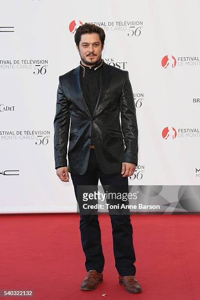Aurelien Wiik arrives at the "La Vengeance aux Yeux Clairs" Screening as part of the 56th Monte Carlo Tv Festival at the Grimaldi Forum on June 14,...