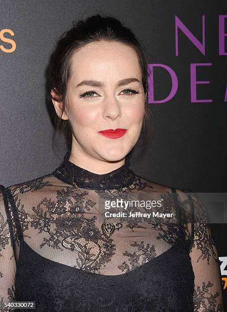 Actress Jena Malone arrives at the premiere of Amazon's 'The Neon Demon' at ArcLight Cinemas Cinerama Dome on June 14, 2016 in Hollywood, California.