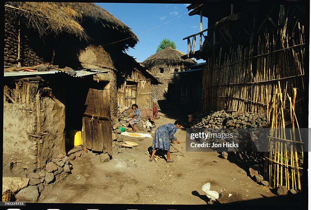Villagers in Lalibela
