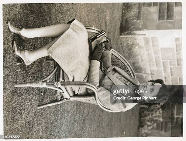 Scotland: Mrs. Joseph Kennedy, wife of Joseph Kennedy, the America Ambassador in London, has a arrived at the Gleneagles Hotel to spend a holiday at...