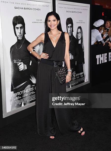 Actress Joyce Giraud arrives at the Premiere Of Columbia Pictures And Village Roadshow Pictures 'The Brothers Grimsby' at Regency Village Theatre on...