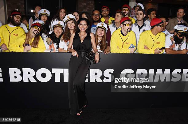 Actress Joyce Giraud arrives at the Premiere Of Columbia Pictures And Village Roadshow Pictures 'The Brothers Grimsby' at Regency Village Theatre on...