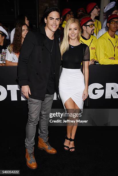 Actor Tom Sandoval and actress Ariana Madix arrive at the Premiere Of Columbia Pictures And Village Roadshow Pictures 'The Brothers Grimsby' at...