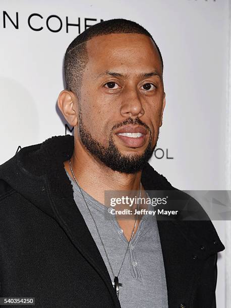 Actor Affion Crockett arrives at the Premiere Of Columbia Pictures And Village Roadshow Pictures 'The Brothers Grimsby' at Regency Village Theatre on...