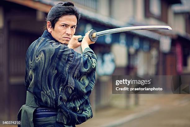 der samurai - katana stock-fotos und bilder