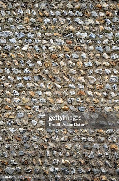 old flint wall - chert stock pictures, royalty-free photos & images