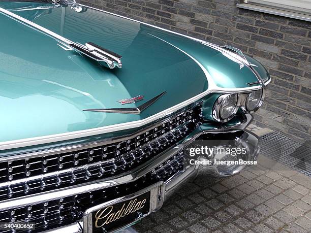 cadillac chrome bumper - cadillac stock pictures, royalty-free photos & images