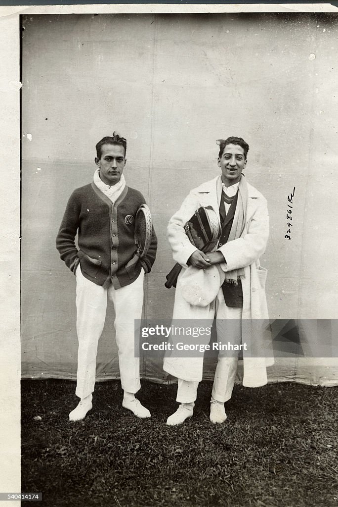 French Tennis Champions Henri Cochet and Rene LaCoste