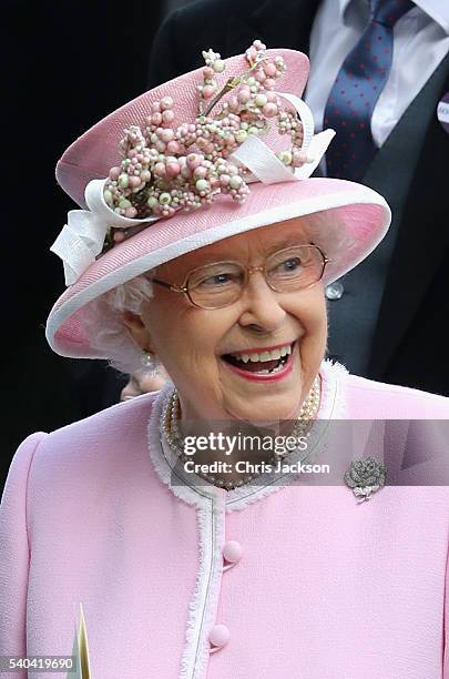 Queen Elizabeth II attends the second day of Royal Ascot at Ascot Racecourse on June 15, 2016 in Ascot, England.