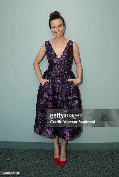 Actress Linda Cardellini attends SAG-AFTRA Foundation Conversations for "Bloodline" at SAG-AFTRA Foundation on June 14, 2016 in Los Angeles,...