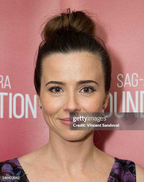 Actress Linda Cardellini attends SAG-AFTRA Foundation Conversations for "Bloodline" at SAG-AFTRA Foundation on June 14, 2016 in Los Angeles,...