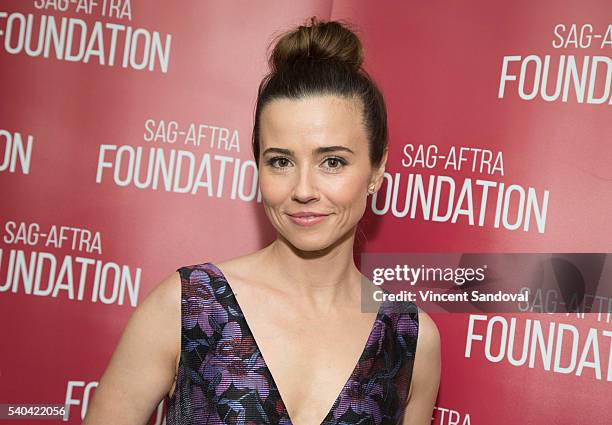 Actress Linda Cardellini attends SAG-AFTRA Foundation Conversations for "Bloodline" at SAG-AFTRA Foundation on June 14, 2016 in Los Angeles,...