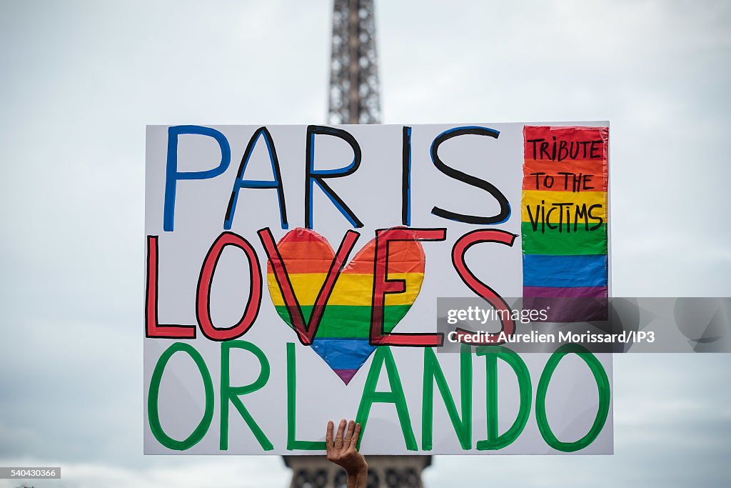 Demonstration Of Support Victims Of The Attack in Orlando