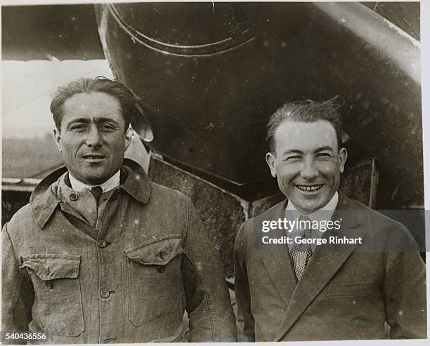 Outstanding World Events of 1927. Lieutenant Joseph La Brix and Dieudonne Coste French aviators make first non-stop airplane crossing of the South...