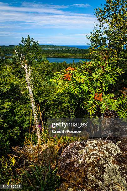 green stone ridge - isle royale national park stock pictures, royalty-free photos & images