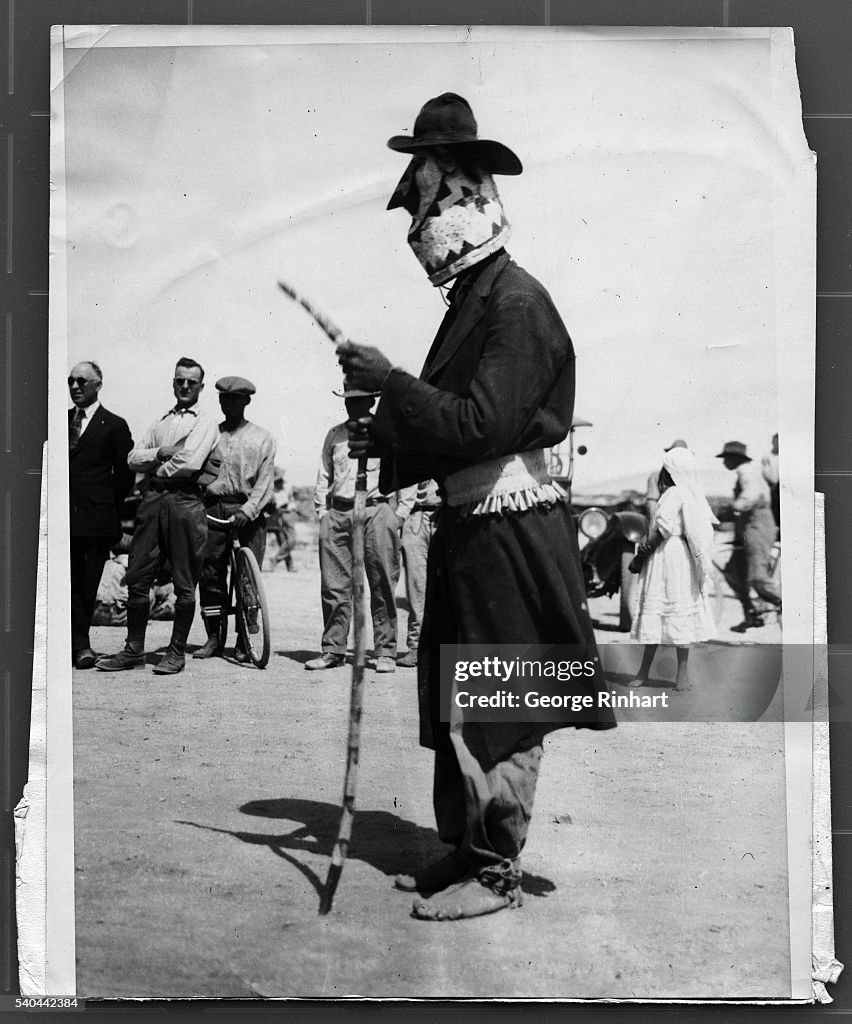 Native American Dressed as Character During Dance