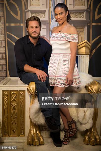 Actress Paula Patton and actor Travis Fimmel are photographed for USA Today on May 11, 2016 in Los Angeles, California.