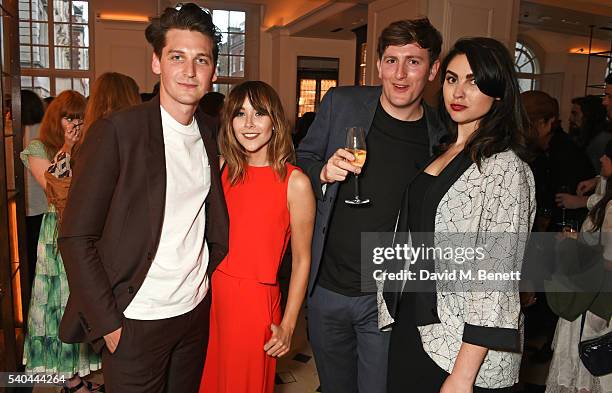 George Craig, Megan Ellaby, Terry Edwards and Lucy Willows attend the launch of new book "Terry & George: Feeding Friends" by Terry Edwards and...