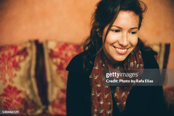 pretty smiling woman - moroccan woman stock pictures, royalty-free photos & images