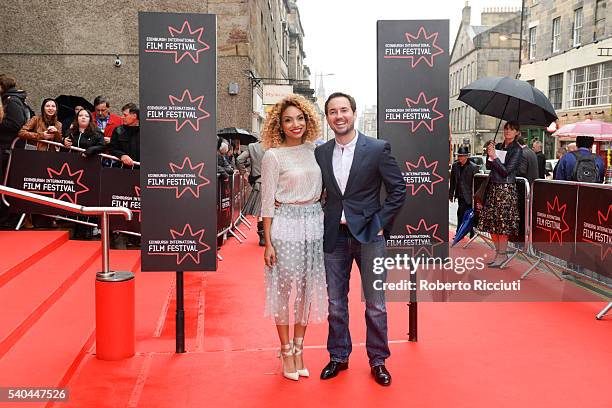 Tianna Chanel Flynn and Martin Compston attends the screening of "Tommy's Honour" and opening gala of the Edinburgh International Film Festival at...