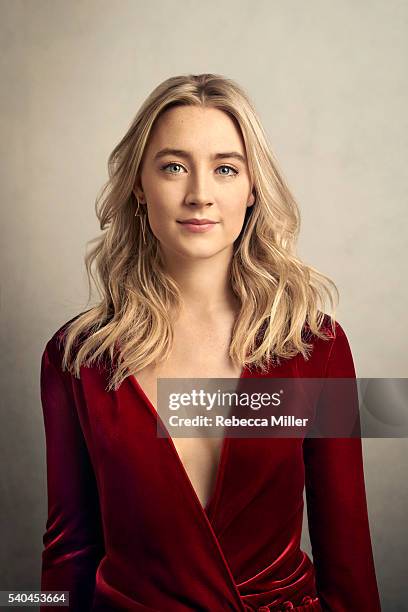 Actress Saoirse Ronan is photographed for The Hollywood Reporter on February 14, 2016 in London, England.
