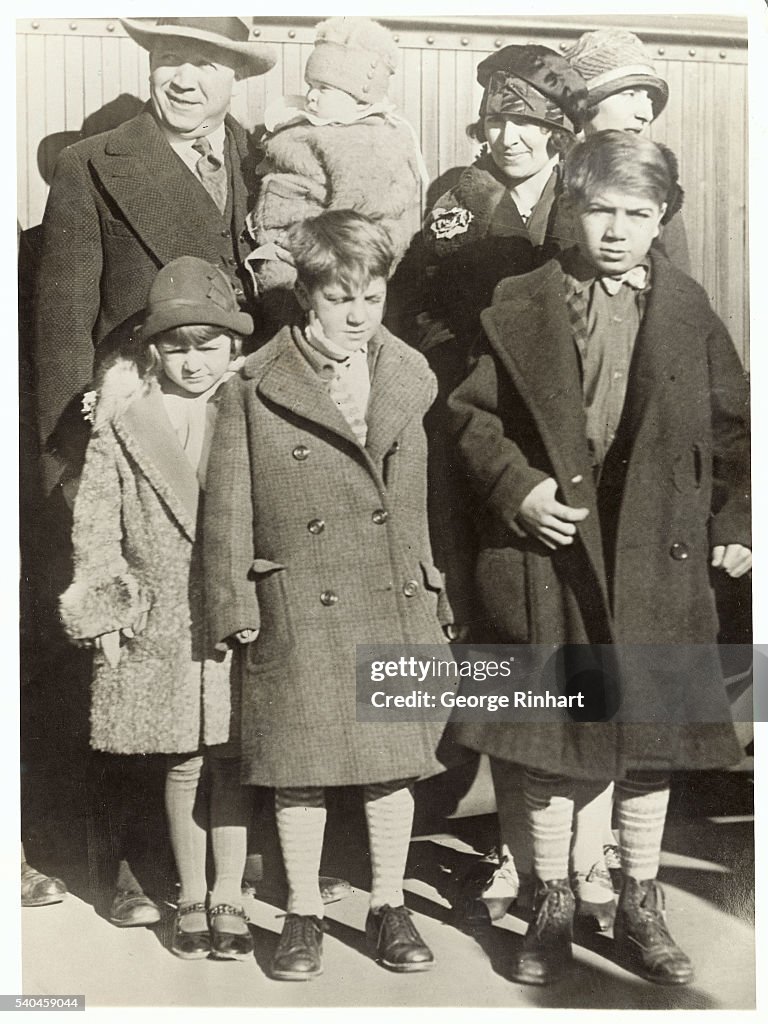 Portrait of Knute Rockne with Family