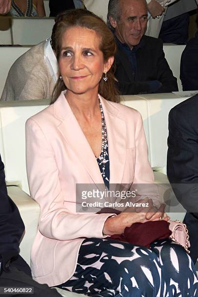 Princess Elena of Spain attends "Todos Somos Estudiantes" Movistar awards at the Telefonica Auditorium on June 15, 2016 in Madrid, Spain.