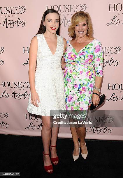 Kendall Vertes and mother Jill Vertes attend the House of CB flagship store launch at House Of CB on June 14, 2016 in West Hollywood, California.