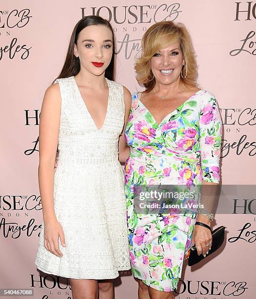 Kendall Vertes and mother Jill Vertes attend the House of CB flagship store launch at House Of CB on June 14, 2016 in West Hollywood, California.