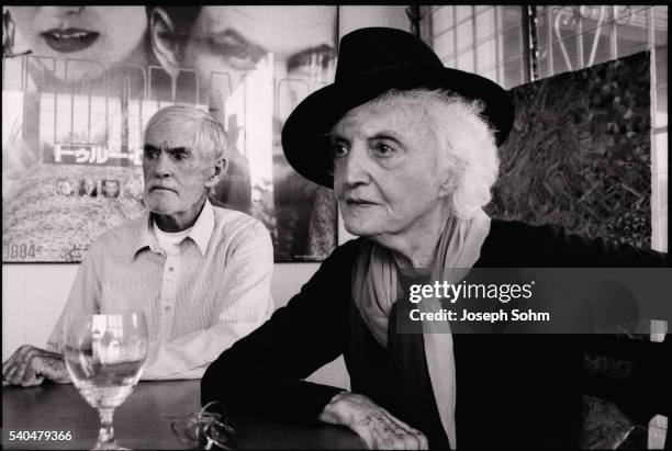 Authors Timothy Leary and Laura Huxley