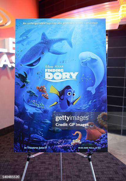 General view of atmosphere at the "Finding Dory" advanced screening at Cineplex Cinemas Yonge-Dundas on June 15, 2016 in Toronto, Canada.