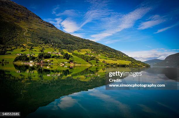 olden, norway - olden foto e immagini stock