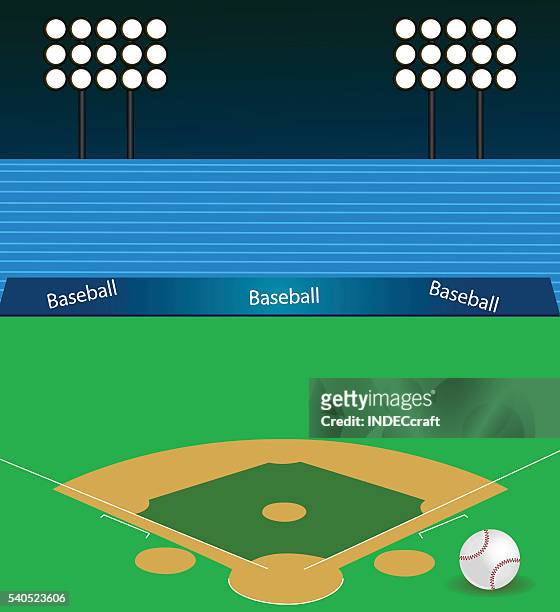basketball-footballstadion - baseball diamond stock-grafiken, -clipart, -cartoons und -symbole