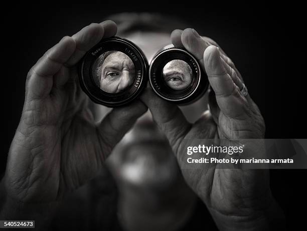 double vision - looking to the camera stock pictures, royalty-free photos & images