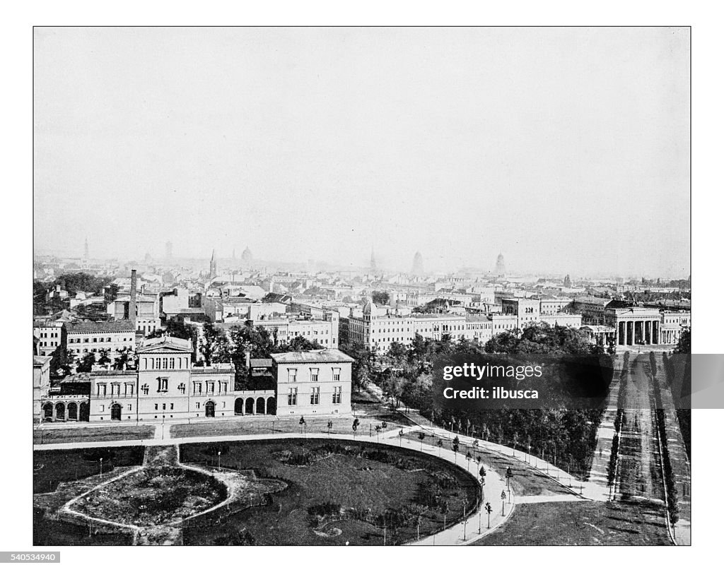 Antique photograph of cityscape of Berlin (Germany)-19th century
