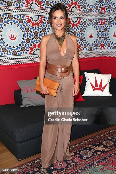 Nazan Eckes during the 'Triumph Maison Party' at Palais Nr. 6 Schloss Nymphenburg on June 15, 2016 in Munich, Germany.