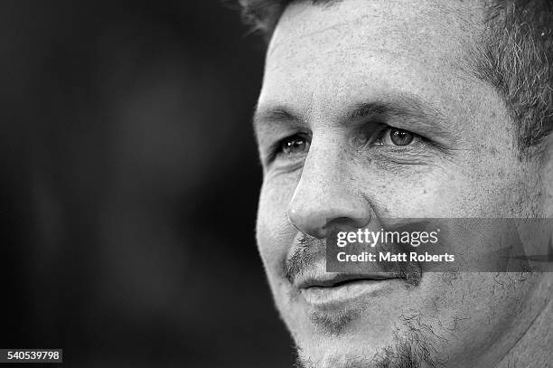 Greg Bird speaks to media during a New South Wales Blues State of Origin media opportunity on June 16, 2016 in Coffs Harbour, Australia.