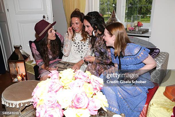 Eva-Maria Reichert, Alexandra Neldel, Stephanie Stumph and Karoline Herfurth during the 'Triumph Maison Party' at Palais Nr. 6 Schloss Nymphenburg on...