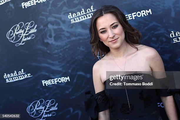 Actress Zelda Williams attends the premiere of ABC Family's "Dead of Summer" and "Pretty Little Liars" Season 7 held at the Hollywood Forever on June...