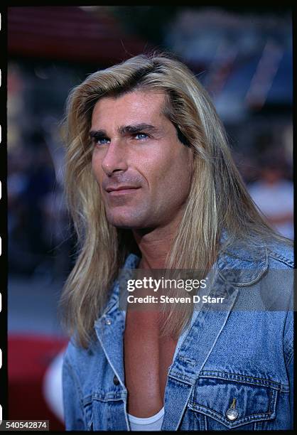 Fabio attends the premiere of the 1995 film, Boys on the Side.