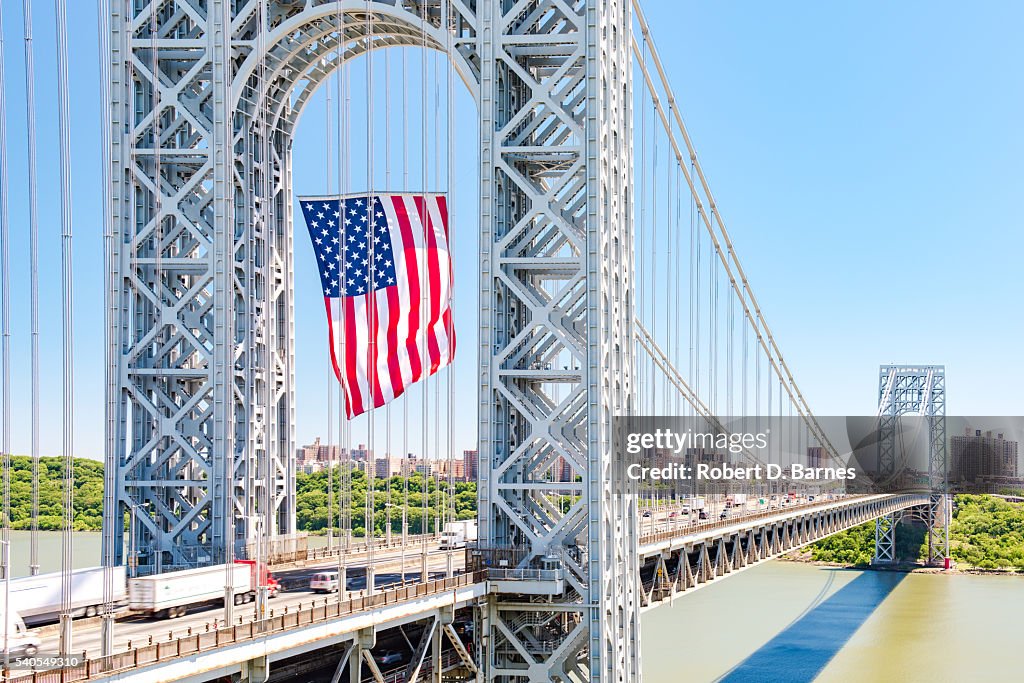 George Washington Bridge (Flag Day 2016)