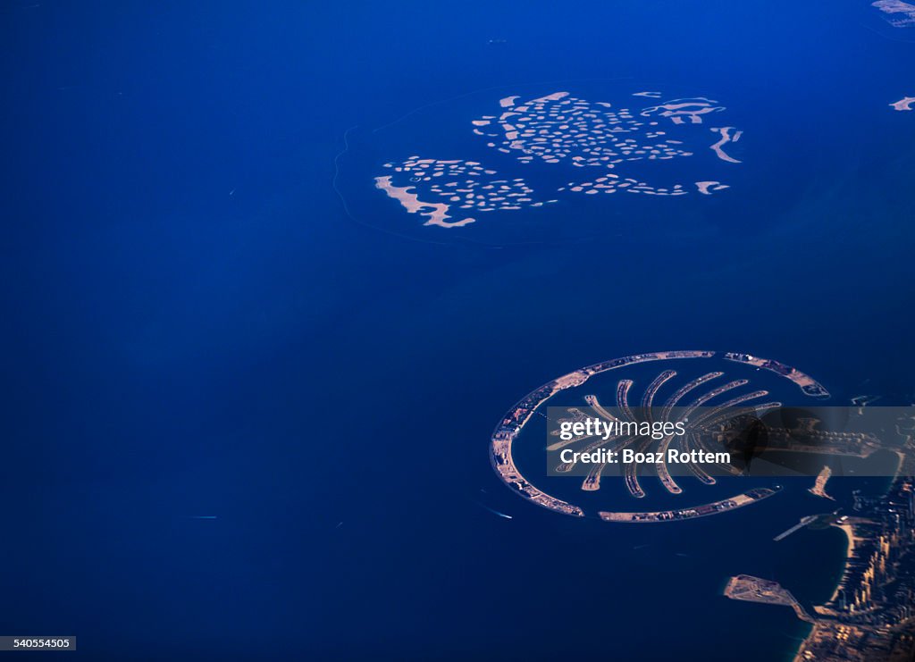 Palm Jumeirah island in Dubai