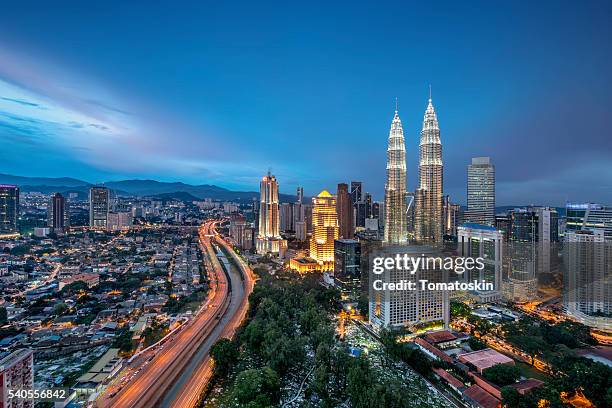 urban agglomeration (progress and prosper) - kuala lumpur airport stock pictures, royalty-free photos & images