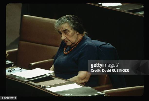 Golda Meir the Day She Resigned