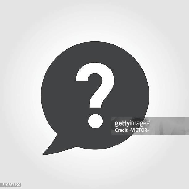 question mark icon - iconic series - q and a stock illustrations