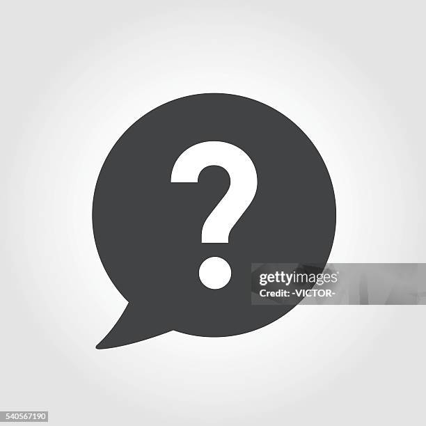 question mark icon - iconic series - asking stock illustrations