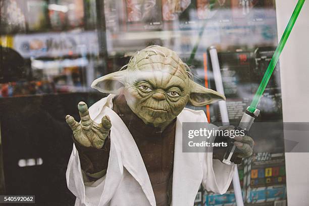 master yoda - lightsaber stock pictures, royalty-free photos & images