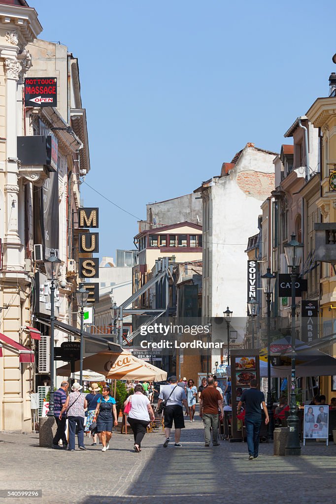 Lipscani Straße in Bukarest